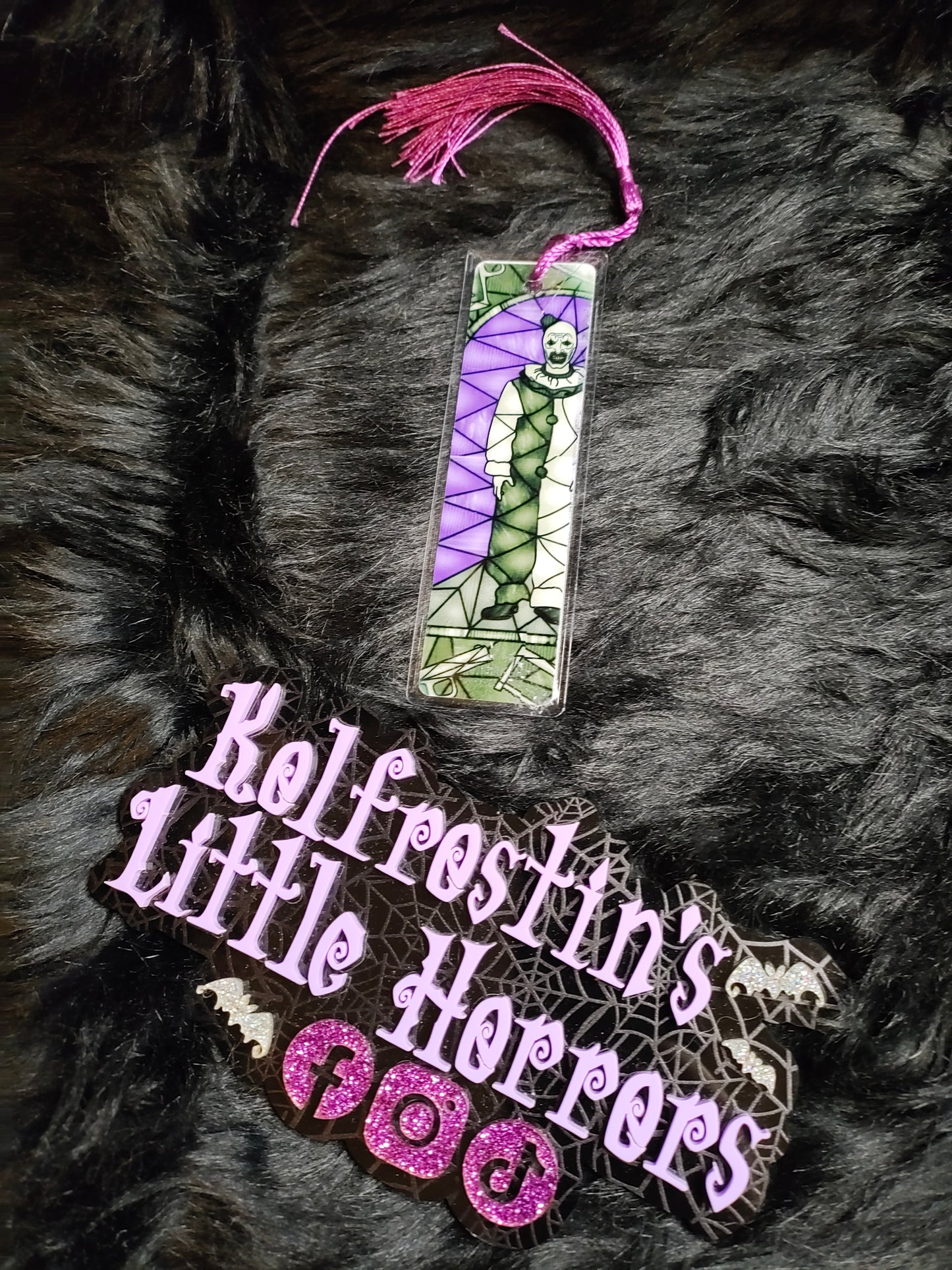 Purple Stainglass Clown